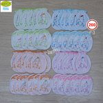 Nana ถุงมือ+ถุงเท้า เด็กแรกเกิดแพ็ค 1 โหล ทูโทน