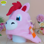 หมวกเด็กหน้าสัตว์ หมวกแฟนซีสำหรับเด็ก หมวกเด็กรูปสัตว์ 1-5 ขวบ ม้าชมพู