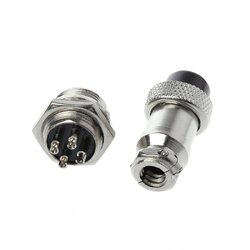 ปลั๊กเหล็ก GX16 - 4 PIN Male & Female - Connectors Socket Aviation Plug