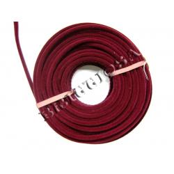 Korinkanttinauha 100% villaa sisällä teräsrunko, Viininpunainen (Maroon) =16e