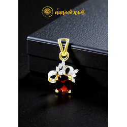 จี้ห้อยคอพลอยโกเมน