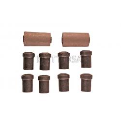 Takajousien puslasarja, sisältää kaksi metallipuslaa + kahdeksan kumipuslaa =214e