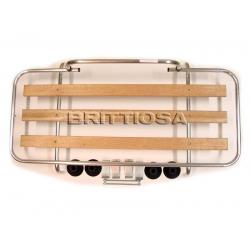 Tavarateline takaluukun päälle alumiini/puu =275e