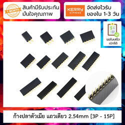 [ 5 ชิ้น ] ก้างปลาตัวเมีย แถวเดียว 2.54mm [3P - 19P] Single row female header socket