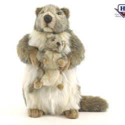 4162 Marmot with a Pup 35 cm.H