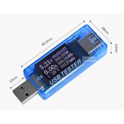 8 in 1 USB Multi Tester ตัวทดสอบ USB วัดแรงดัน วัดกระแส วัดกำลังไฟฟ้า และวัดความจุ