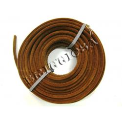 Korinkanttinauha 100% villaa sisällä teräsrunko, Ruskea (Cinamon) =16e