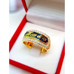 แหวนนามสกุลลงยางานประณีตสวยงาม