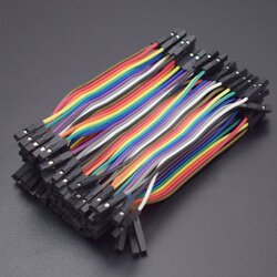 สายไฟ jumper เมีย-เมีย ยาว 10cm. จำนวน 40 เส้น