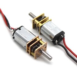 มอเตอร์รถอัตโนมัติ รถตามเส้น แบบเกียร์ทด เฟืองเหล็ก N20 smart car micro motor 83 RPM at 6V DC gear motor