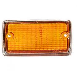 Etuvilkun lasí, oranssi, kromireunalla, MKI =68e