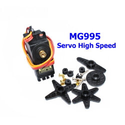 เซอร์โวใหญ่ ทอร์กสูง 12 kg-cm MG995/Bipedal Robot/Robot/Remote Control/55G Metal Copper Gear Rudder 0-180 deg