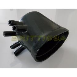 Virranjakajan kannen kumisuojus 25D jakajaan jossa johdot lähtevät sivulle =27e