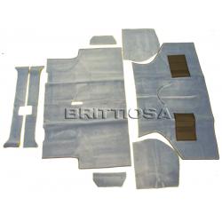 Mattosarja, 8-osainen, vaalean sininen, kunnollista tavaraa =289e