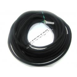 Korinkanttinauha punottu 100% puuvillaa sisällä teräsrunko, Musta =15e