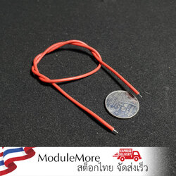 สายไฟซิลิโคนสีแดง 22AWG 30cm 1 เส้น Red silicone wire 22AWG 30cm 1 wire
