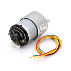 มอเตอร์พร้อม AB phase encoder 1:10 12v 1000 RPM DC motor gear with AB encoder