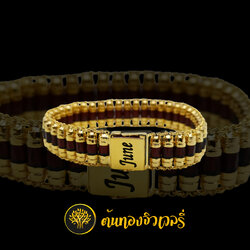 สร้อยข้อมือ โกมนแพร เลเซอร์กล่องสปริง