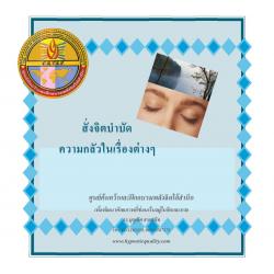 ซีดีสั่งจิตบำบัดความกลัวในเรื่องต่างๆ