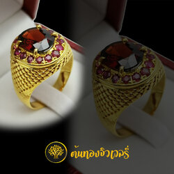 แหวนมอญพลอยแดง