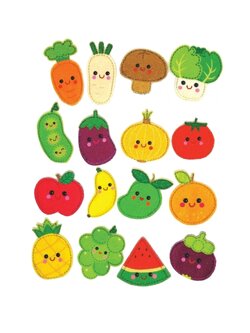 หุ่นนิ้วมือ ผักและผลไม้ ของเล่นเสริมพัฒนาการ ,ของเล่นเสริมทักษะ,ของเล่นเด็ก, สื่อการสอนอนุบาล