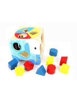 กล่องช้างน้อยหยอดบล็อกเรขาคณิต, ของเล่น,กล่องช้าง,หยอดบล็อก,กล่องหยอด,ของเล่นไม้,ของเล่นเสริมทักษะการเรียนรู้, ของเล่นเสริมพัฒนาการเด็กอนุบาล, สื่อการสอนปฐมวัย, พร้อมส่ง