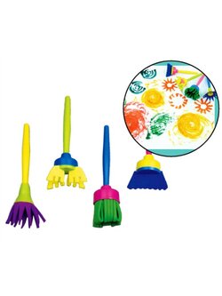 ชุดแปรงทาสีแฟนซี 4 ชิ้น ของเล่น, ของเล่นเสริมพัฒนาการ, ของเล่นเด็กอนุบาล ,ของเล่นเด็กอนุบาล พร้อมส่ง