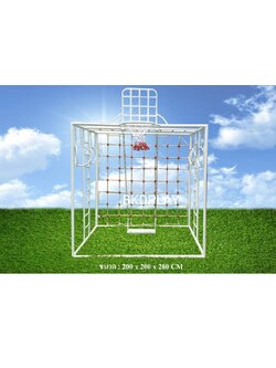 ลูกเต๋าปีนป่าย ชุดรวมปีนป่ายสี่เหลี่ยมA2 ปีนป่ายเชือก พร้อมบาร์โหน บาร์ไต่ ชิงช้า เครื่องเล่นสนามเหล็ก เครื่องเล่นสนามกลางแจ้ง OutdoorPlayground