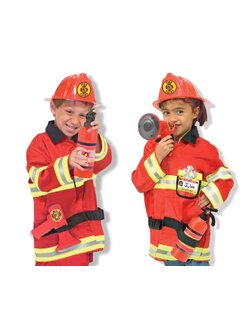 ชุดนักดับเพลิง ฟรีไซส์ 3-6 ขวบ สูง 100-135 cm Melissa & Doug Role Play Costume - Fire Chief รุ่น 4834 ของเล่นเสริมพัฒนาการเด็ก