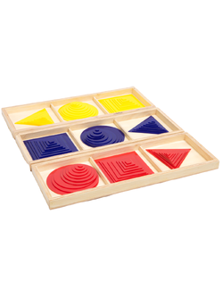 สามเหลี่ยม สี่เหลี่ยม วงกลม อะคริลิค ไล่ระดับ 1-10 3ชุด ,ของเล่นไม้, ของเล่นเสริมพัฒนาการ, ของเล่นเด็ก, สื่อการสอน,มอนเตสซอรี่ ,montessori, สื่อการสอนประถม