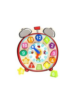 นาฬิกาไม้รูปเรขาคณิตแสนสนุก ของเล่น, ของเล่นเด็ก, ของเล่นเสริมพัฒนาการ,สื่อ , ของเล่นเด็กอนุบาล พร้อมส่ง