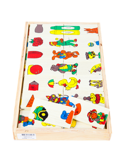 โดมิโนต่อภาพ ,ของเล่นไม้, ของเล่นเสริมพัฒนาการ, ของเล่นเด็ก, สื่อการสอน