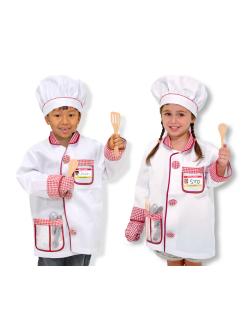 ชุดแฟนซี เชฟ ส่งเสริมการรู้จักทำงาน รู้จักอาชีพ Chef Role Play Costume Set Melissa&Doug, ของเล่นเสริมพัฒนาการ, ของเล่น