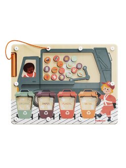 เกมกระดานแม่เหล็กแยกขยะ,ของเล่นจำลอง,เขาวงกต เกมส์ไม้, ของเล่นเสริมพัฒนาการ, ของเล่น,แถบแม่เหล็ก สินค้าพร้อมส่ง