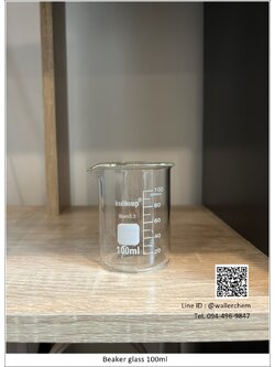บีกเกอร์แก้ว ขนาด 100ml (Beaker) Kuihuap LAB