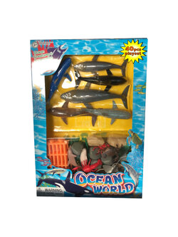 สัตว์ทะเลจำลอง รวมของตกแต่ง 40 ชิ้น, โมเดลสัตว์น้ำ , สัตว์จำลอง, ของเล่นเสริมพัฒนาการ, ของเล่นเด็ก, สื่อการสอน
