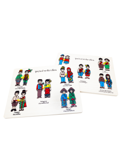 ภาพตัดต่อ ชุดประจำชาติอาเซียน , ของเล่นไม้, ของเล่นเสริมพัฒนาการ, ของเล่นเด็กอนุบาล, สื่อการสอนเด็กอนุบาล