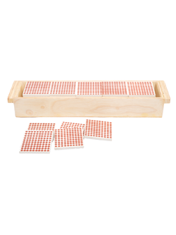 จตุรัสหลักร้อย 45 แผ่น พร้อมถาด ,ของเล่นเสริมพัฒนาการ, ของเล่นเด็ก, สื่อการสอน,มอนเตสซอรี่ ,montessori, สื่อการสอนประถม