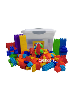 ชุดตัวต่อพลาสติกจำนวน 240 ชิ้น โลโก้เด็กอนุบาล พร้อมส่ง สื่อการสอนอนุบาล ฝึกกล้ามเนื้อมัดเล็ก ของเล่นเสริมพัฒนาการเด็ก