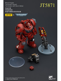 [พร้อมส่ง] Joytoy 1/18 -- Blood Angels Terminator Squad --- JT5871 : Terminator with Storm Bolter