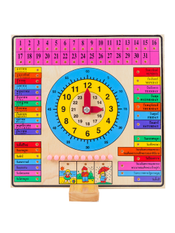 ปฏิทินนาฬิกาตั้งโต๊ะ ,ของเล่นเสริมพัฒนาการ, ของเล่นเด็กอนุบาล, สื่อการสอนเด็กอนุบาล