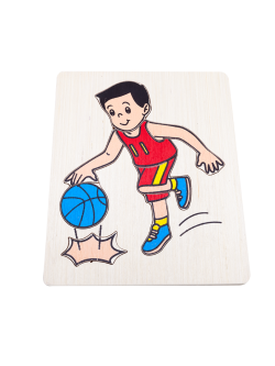 ของเล่น, ของเล่นเด็ก, จิ๊กซอว์, ตัวต่อ, ภาพตัดต่อเล็กเล่นบาส , ของเล่นไม้, ของเล่นเสริมพัฒนาการ, ของเล่นเด็กอนุบาล, สื่อการสอนเด็กอนุบาล