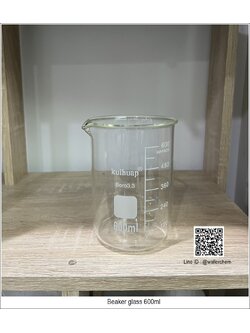 บีกเกอร์แก้ว ขนาด 600ml (Beaker) Kuihuap LAB