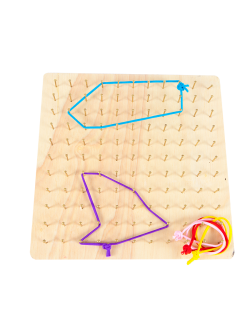 กระดานตะปู (ทองเหลือง) , ของเล่นเสริมพัฒนาการ, ของเล่นเด็กอนุบาล, สื่อการสอนเด็กอนุบาล วัสดุและสี ปลอดภัยต่อเด็ก มีมาตรฐาน มอก. ตามที่ สพฐ. กำหนด