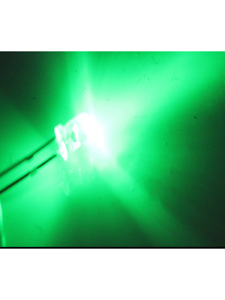 Super bright Led สีเขียว สว่างพิเศษ ขนาด 3mm (20 ชิ้น)