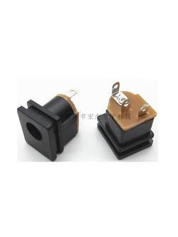 ปลั๊ก DC jack ตัวเมีย 5.5 x 2.5 mm DC power socket DC-015 socket 5.5*2.5MM square female socket round pin