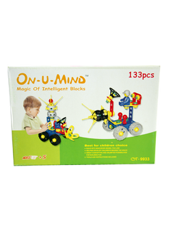 ของเล่น, ของเล่นเด็ก, จิ๊กซอว์, ตัวต่อ, ตัวต่ออัจฉริยะ ชุด 3 (133 ชิ้น) ,ของเล่นเสริมพัฒนาการ, ของเล่นเด็กอนุบาล, สื่อการสอนเด็กอนุบาล