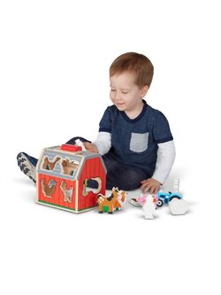 ชุดบล๊อกหยอดรุ่นฟาร์มแบบพกพา Take-Along Sorting Barn รุ่น 30149 Melissa&Doug, ของเล่นเสริมพัฒนาการ, ของเล่น