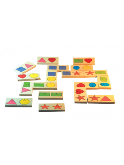 โดมิโนสี 28ชิ้น, ของเล่นไม้, ของเล่น, ของเล่นเด็ก, จิ๊กซอว์, ตัวต่อ, ของเล่นเสริมพัฒนาการ, ของเล่นเด็กอนุบาล, สื่อการสอนเด็กอนุบาล