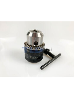 หัวจับดอกสว่าน แบบเกลียว ขนาด 3/8" 3หุน จับดอกได้สูงสุด 10mm. (รูแกน 8.7m.) Drill Chuck ยี่ห้อ Kanzawa แท้